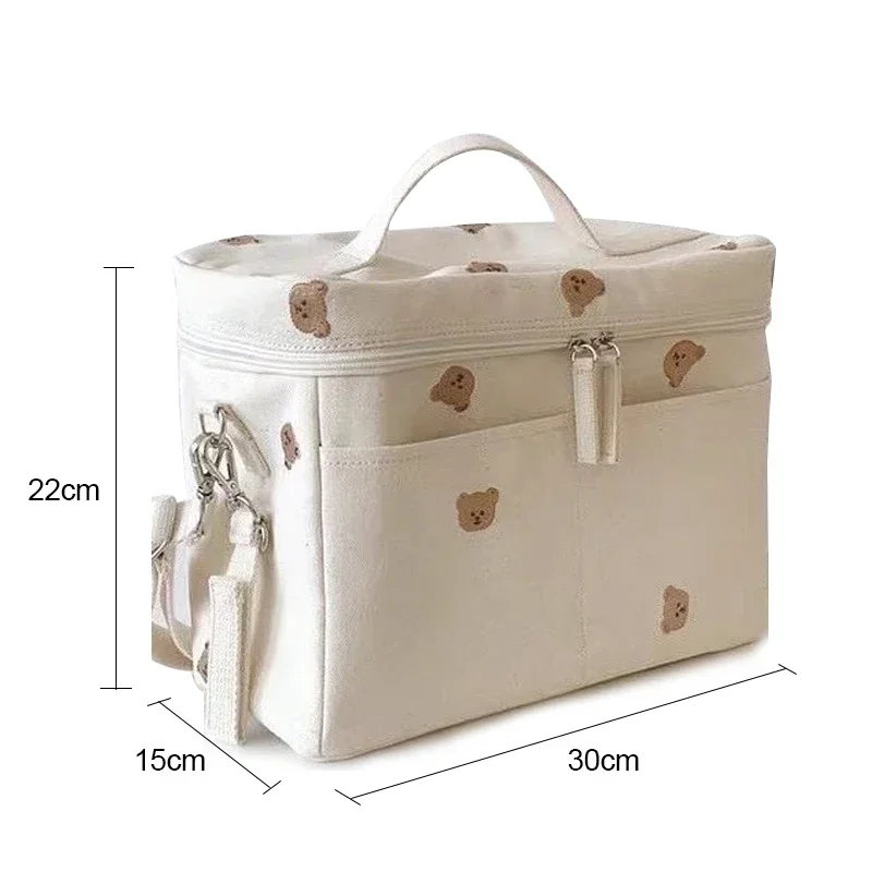 Baby Diaper Bag Outdoor Mommy Shoulder Bag Waterproof Baby Bottle Insulation Mommy Bag Baby Cart Hanging Bags Trolley Accessorie