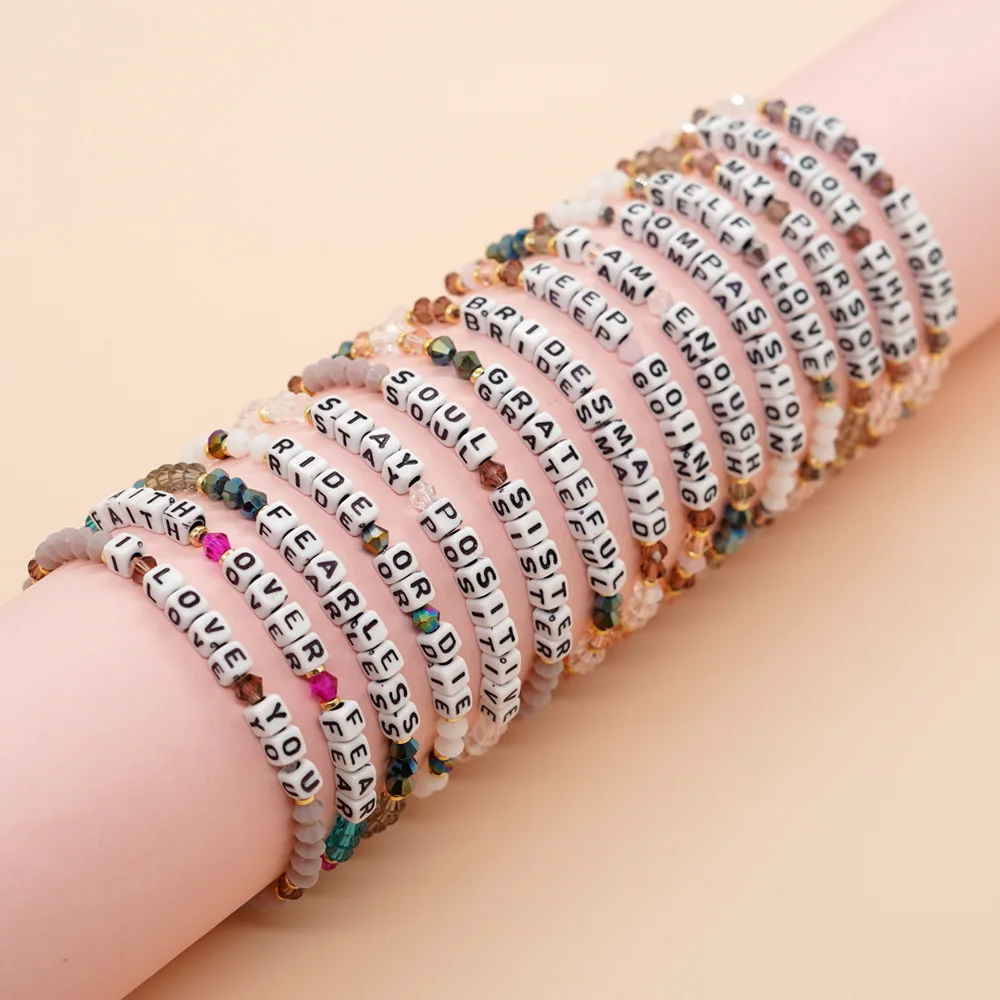 Go2boho Armband Guangdong keine geometrische Böhmen Schnür glas Armbänder Frauen Armband Edelstahl neu