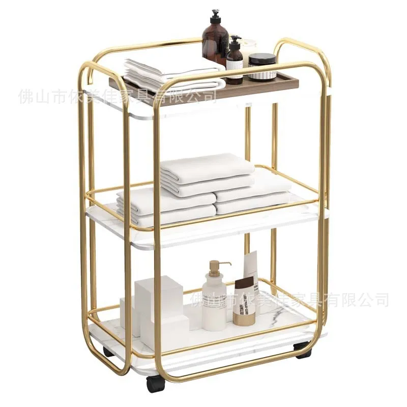 Beauty salon special hand push tool cart, cupping small bubble storage medical
