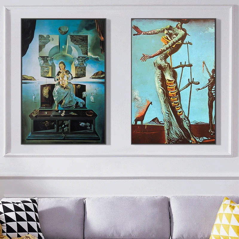 Surrealism Famous Artwork By Salvador Dali Canvas Painting Posters And Print Wall Art Pictures for Living Room Home Decoration