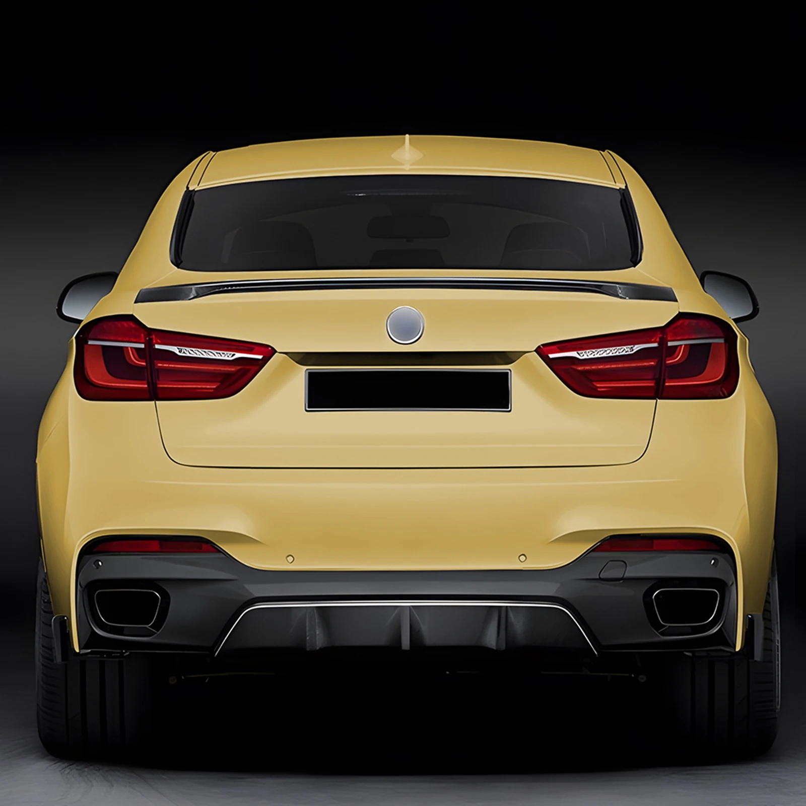 

Rear Diffuser Lip Cover Trim Side Spoiler Plate Splitter Cover For BMW X6 F16 M Sport 2014 2015 2016 2017 2018 2019