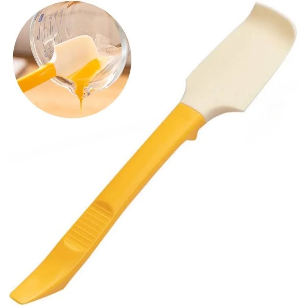 Silicone Jam Spatula with Can Opener End Multi Purpose Spreaders for Jar Peanut Butter Jelly Chocolate Spreader Mixing Scraper