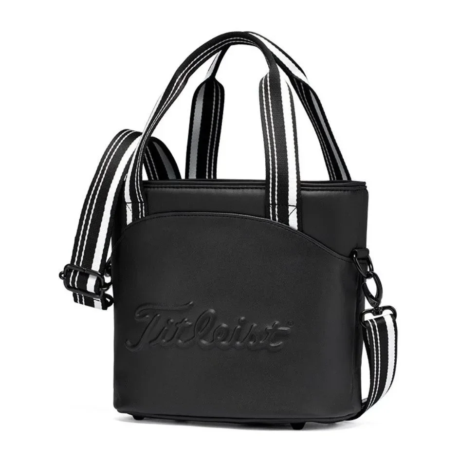 Bolso de hombro de estilo de pareja, bolsa de almacenamiento ligera para mujer, bolsa de Golf auténtica 2024, bolso informal de Material PU para hombre, suministros de Golf