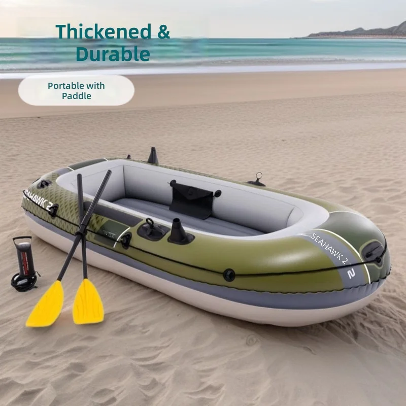 Bote Inflable, Capacidad para 2-4 Personas, Serie Sea Eagle, Bote de Goma, Embarcación Portátil, Balsa Inflable para Pesca y Camping