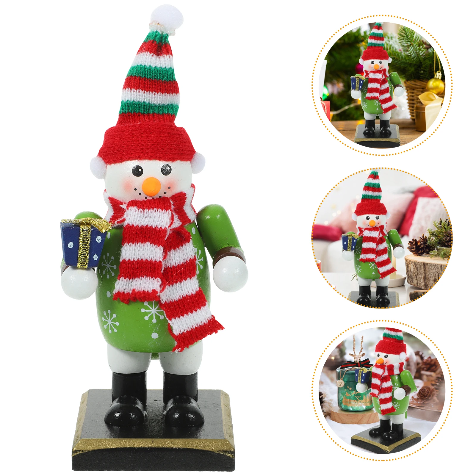

Snowman Decoration Ornaments Nutcracker Christmas Tree Figures Xmas Table Nutcrackers Figurines Decorate