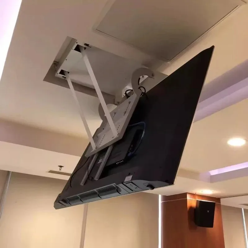 Intelligenter LCD-Fernseher mit elektronischer Positionierung, elektrischer Deckenflipper, Hebekran, Fernbedienung