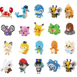 Pokemon 81 Style Pokemon Blocks Building Blocks Kawaii Cartoon Picachu Animal Mini Model Education Game Graphics Pokemon Toys