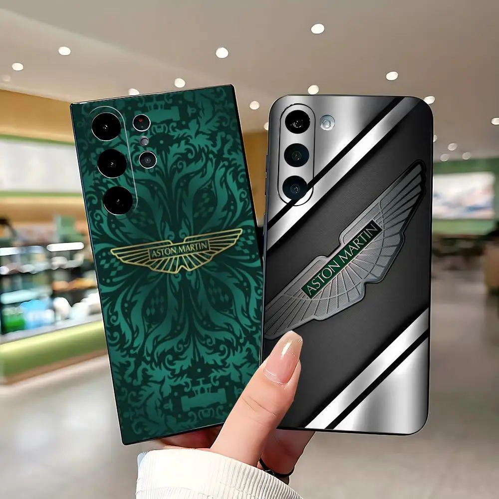 Luxury Car A-Aston MartinEs Phone Case For Samsung Galaxy S26 S25 S24 S23 S22 S21 Plus Ultra Fold A Soft Black