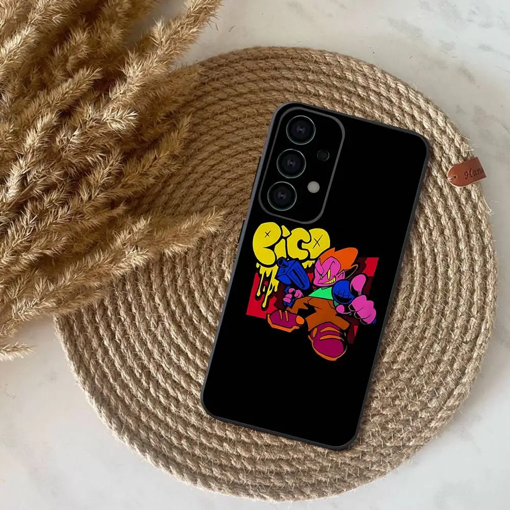 حافظة هاتف Game F-Friday Night Funkin لهاتف سامسونج S25، S24، S21، S22، S23، S30، Ultra، S20، Plus، Fe، Lite، Note، 10,9,5G غطاء أسود