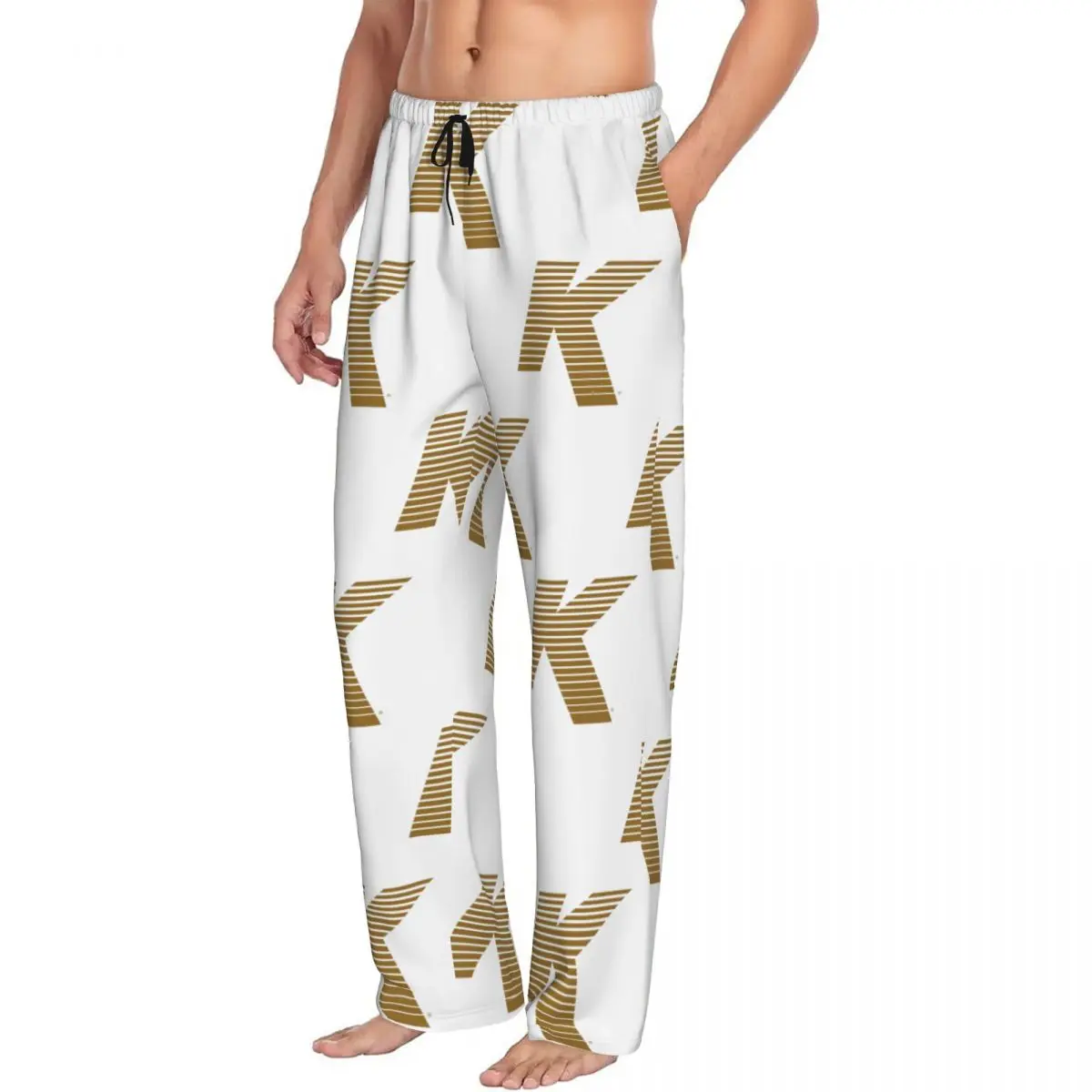 Custom Zildjian K Logo Men Pajama Pants Lounge Sleep Sleepwear Bottoms with Pockets
