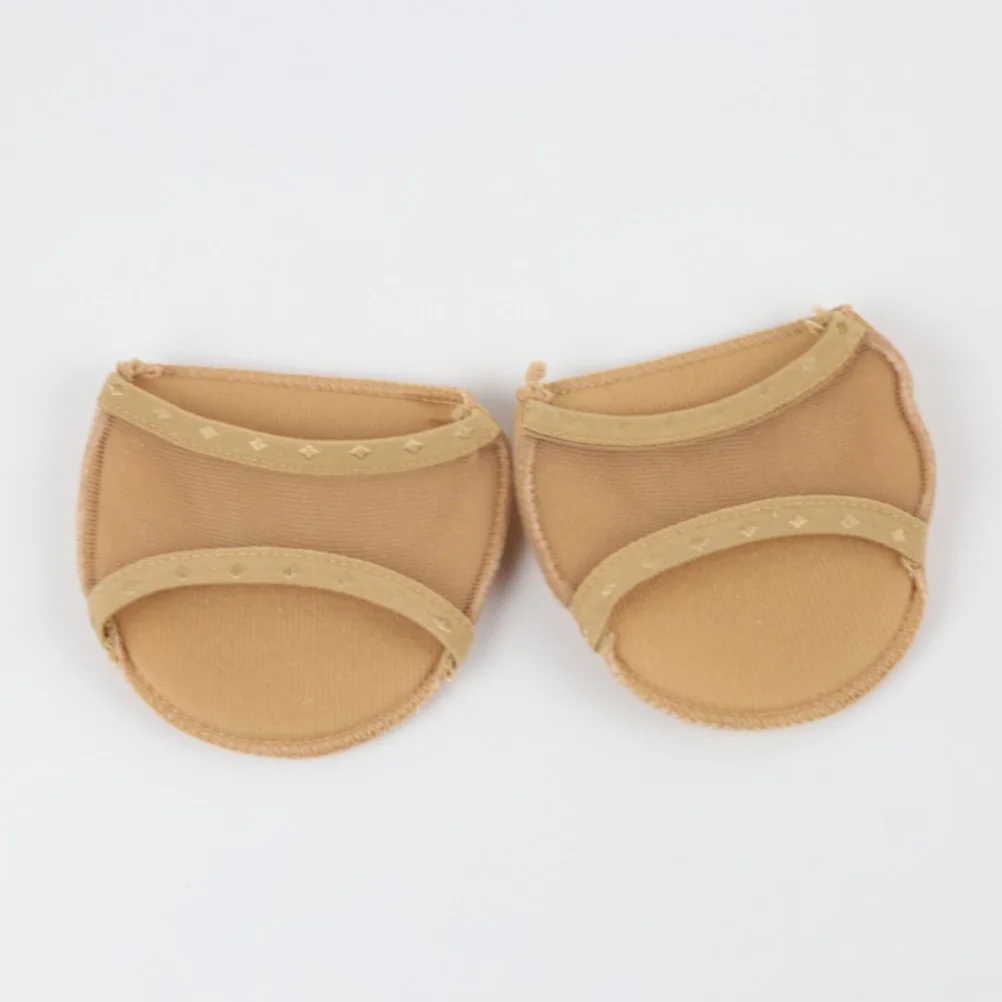 1 Paar Peep-Toe-Vorfußkissenpolster, ultraweiche, unsichtbare Einlegesohle für High Heels, atmungsaktiv, rutschfest, Fußpflege-Werkzeug, Vorfuß