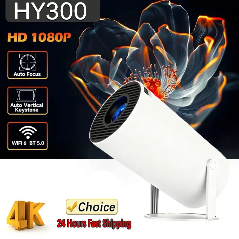 2026年新型hy300屋外ポータブルプロジェクター-4k-wi-fi対応-1080p-1280-720p-hdホームシアター-ビデオ映画-ledプロジェクター-ビデオゲーム投影