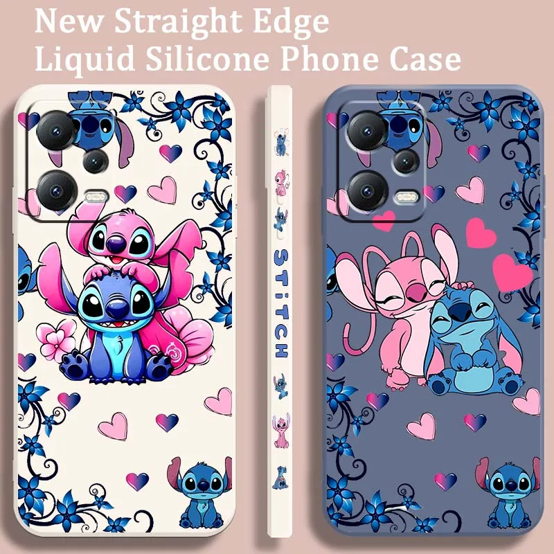 

Angel Stitch Art Couples Phone Case For Xiaomi Redmi Note 14 13 13R 12 12R 11 11E 11T 11S Pro Plus 5G Liquid Left Rope