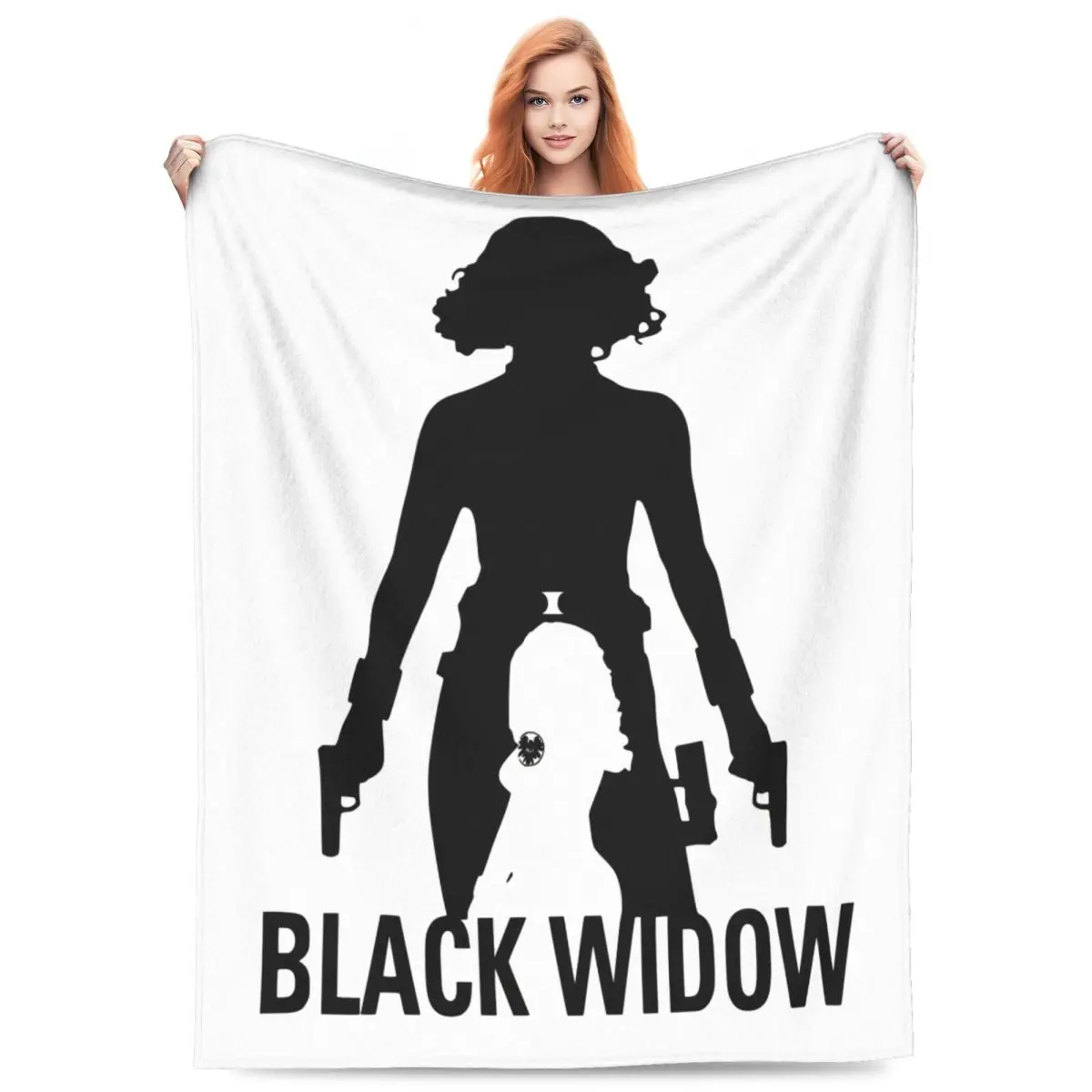 Black Widow Blanket Soft Warm Novelty Plush Bedding Throws For Home Decor Decorative Flannel Bedspread Bed Cover