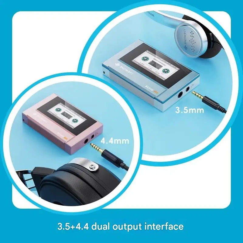 FiiO صدى مشغل موسيقى صغير ضياع المحمولة USB كارت الصوت كلمات عرض HD بلوتوث 5.3 وكمان حياة طويلة ريترو MP3 الموضة