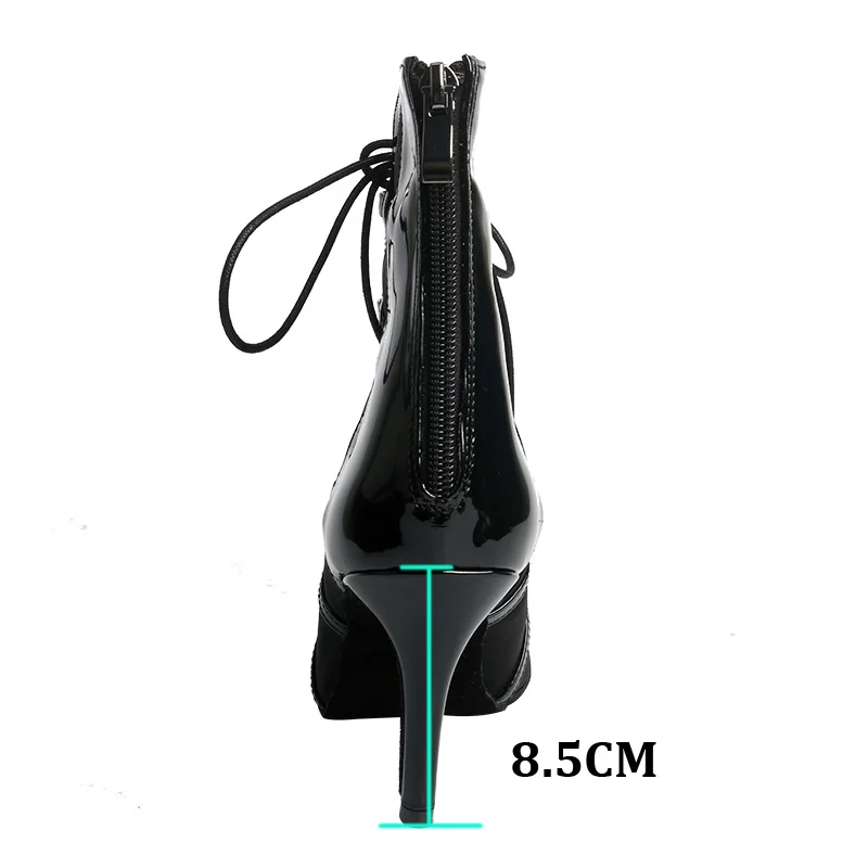 Stivaletti da ballo latino personalizzati da sposa donna sandali con tacco alto Open Toe per ballare 11CM