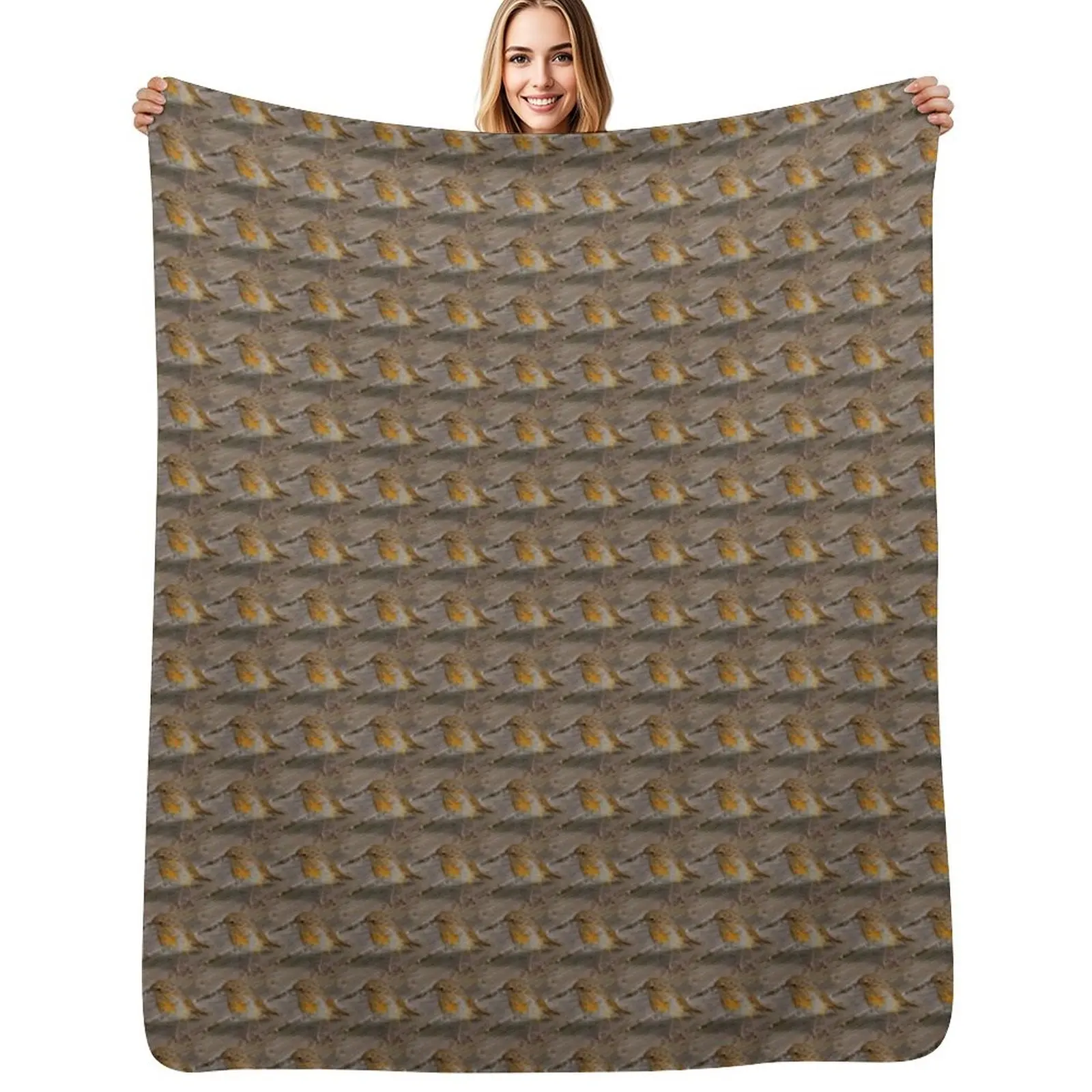 Baby robins repeat print Throw Blanket Thins Bed Bed covers Warm Luxury St for sofa Blankets