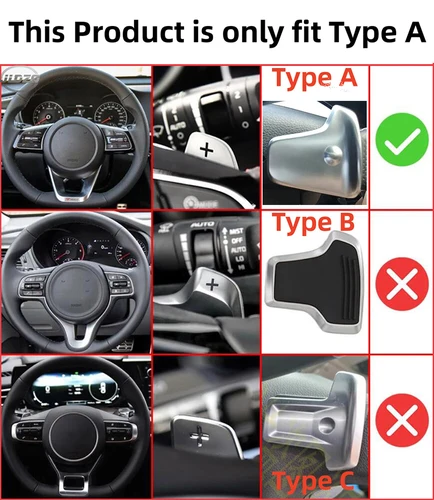 Imagen 2 del producto Palanca de cambios para volante de coche, accesorios de extensión DSG para KIA K5 Optima Sportswagon GT JF Forte Sportage ProCeed 2020