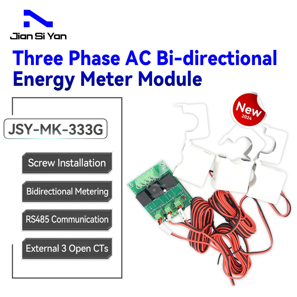 Módulo Bidirecional do Medidor da Energia do Poder Novo Jsy mk 333g 250a C.a. 3p4w Rs485 2024