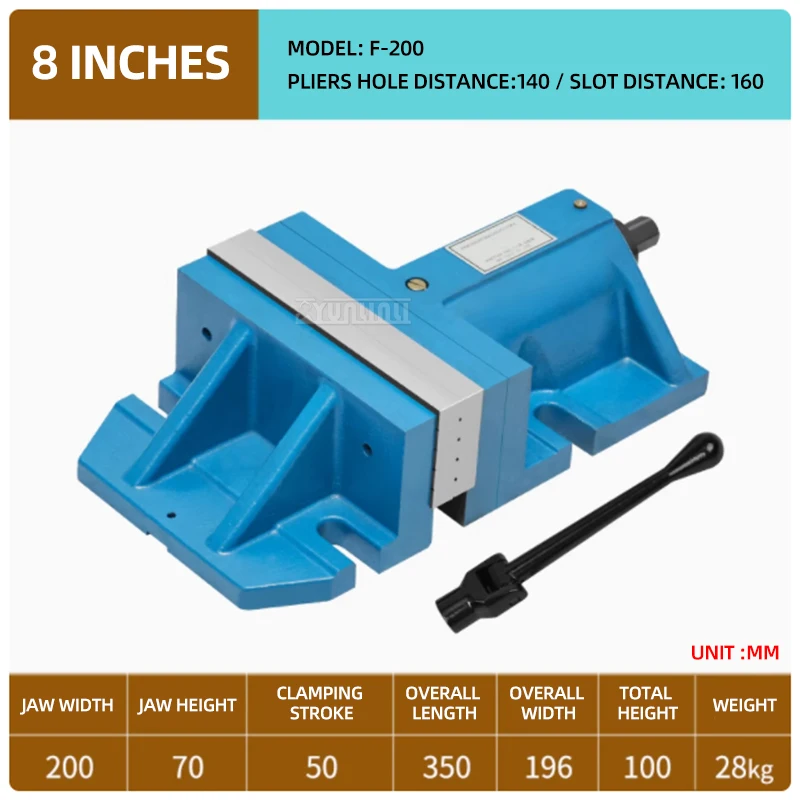 150~200mm Milling Machine Free Style Vise CNC Split Combined Precision Flat Nose Pliers 6/8 inches Table Vise