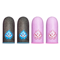 1 Pair Gaming Finger Sleeve Breathable Luminous Fingertips Cover for PUBG Mobile Games Touch Screen Finger Cots