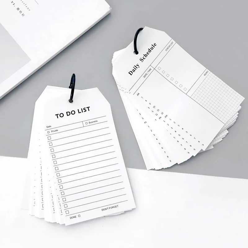 1pc Simple Little Daily Plan Memo Pad for Scrapbooking DIY Decorative Material Collage Journaling