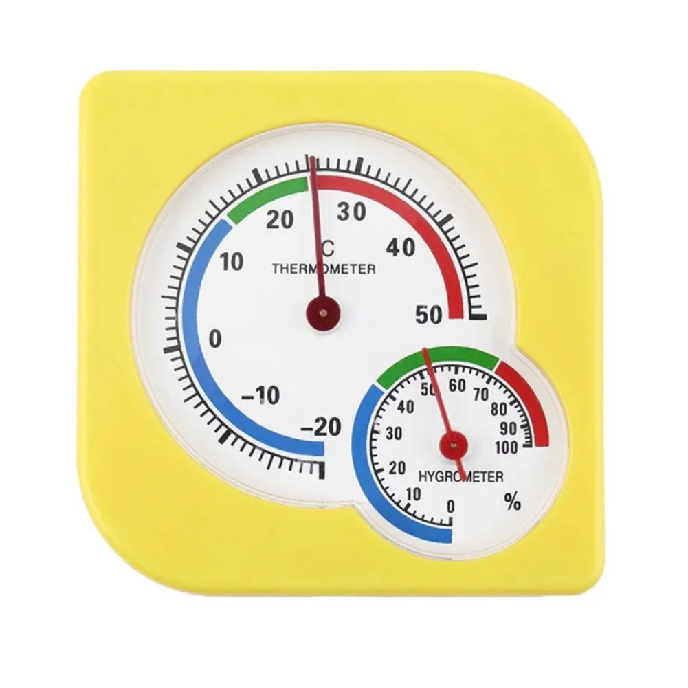 Indoor Outdoor Temperature and Humidity Meter with Analog Display for Easy Reading of C and RH Values at a Glance
