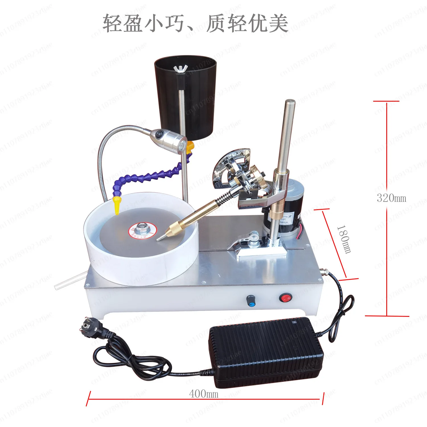 Lapidary Machine 120W 2800RPM - Multi-Function for Gem Faceting, Polishing & Flat Grinding