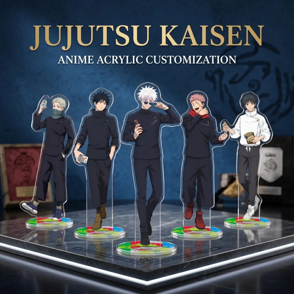 Jujutsu Kaisen Acrylic Stand Keychain Gojo Satoru Itadori Yuji Megumi Fushiguro Toge Inumaki Fan Collectible Gift