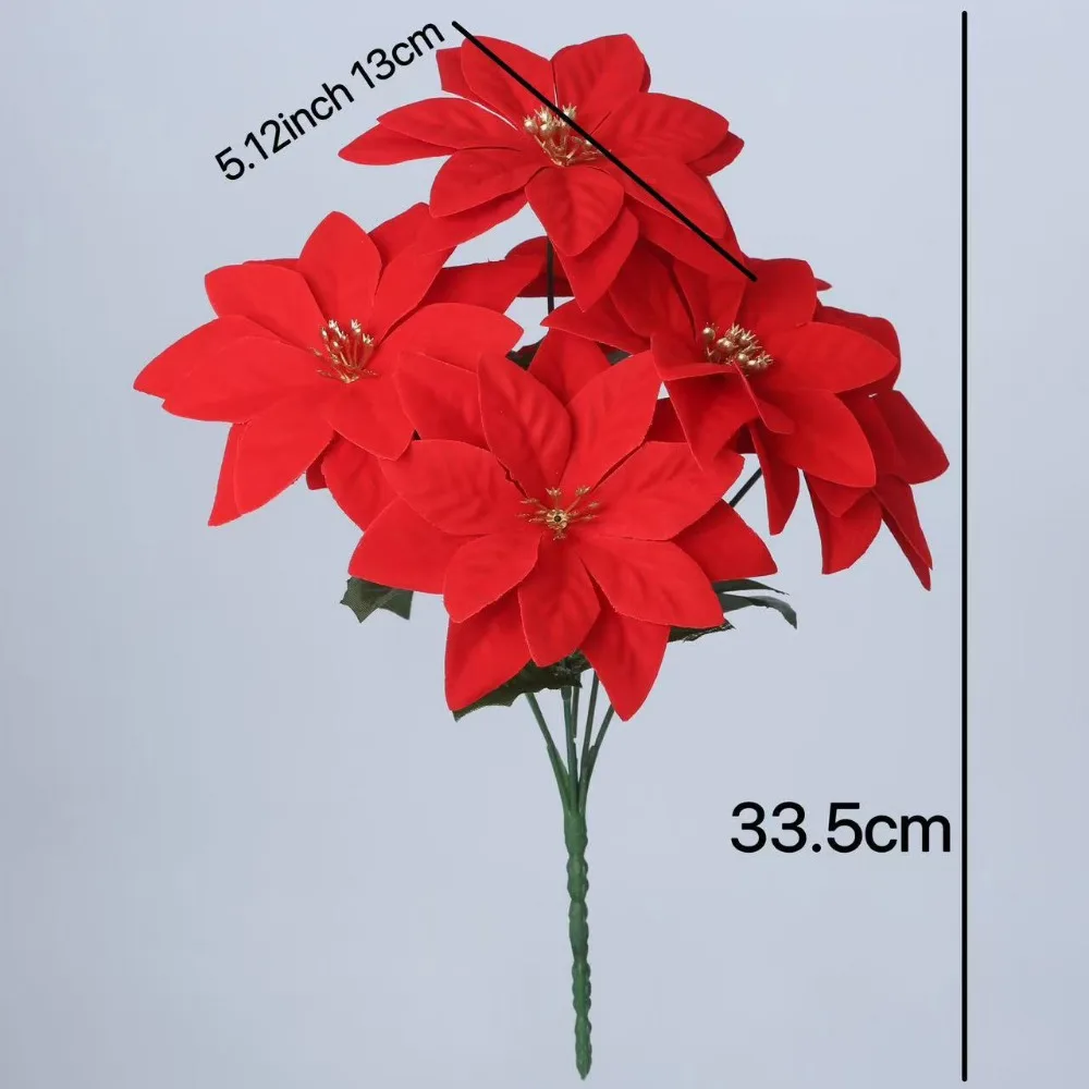 

home vase ornamental Artificial Flowers Party supplies Simulation bouquet Christmas Bouquets Christmas Decoration Xmas Decor