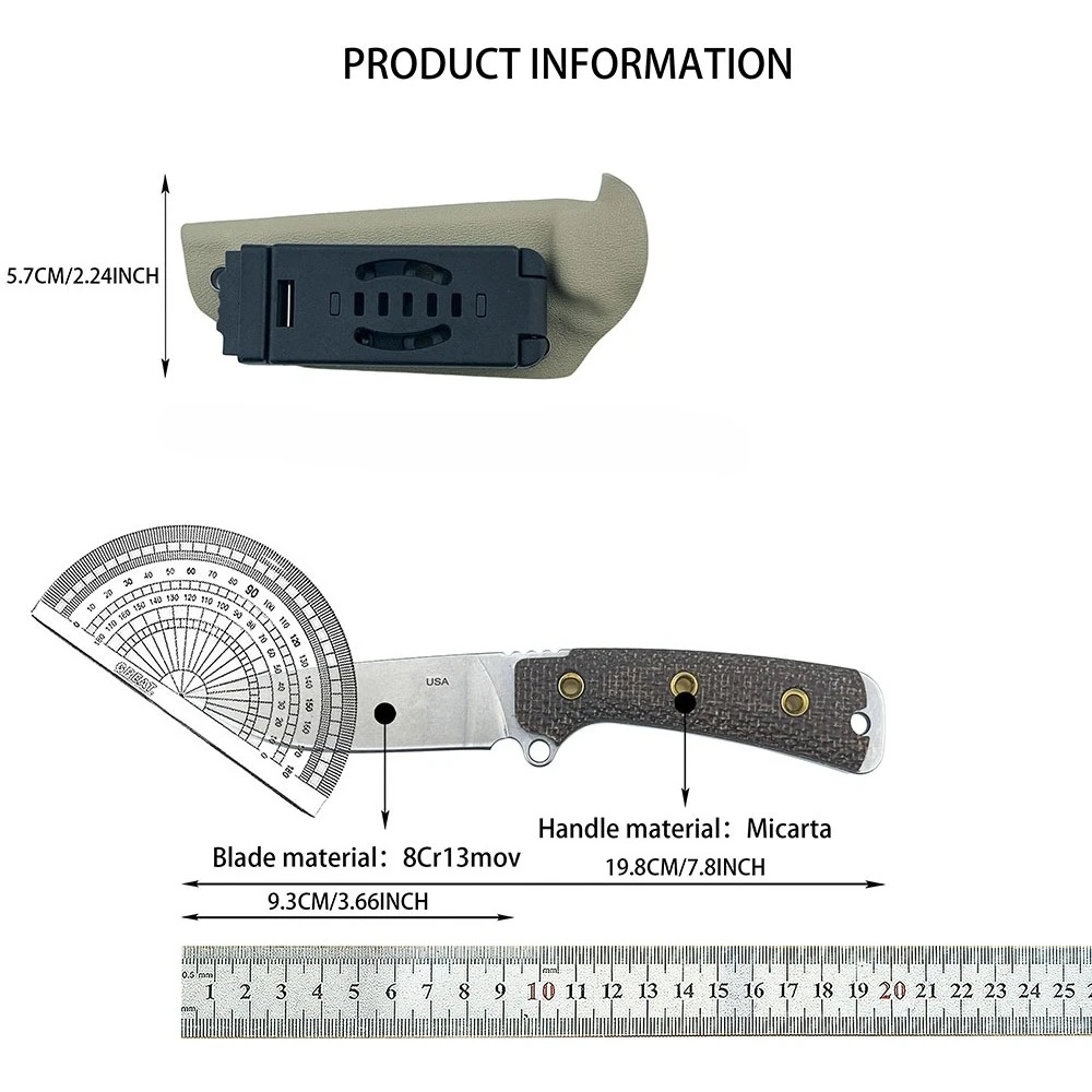 Multifunctional High Hardness Pocket Cutting Tool Jungle Adventure for Outdoor Camping Wilderness Trip Field Daily Activities