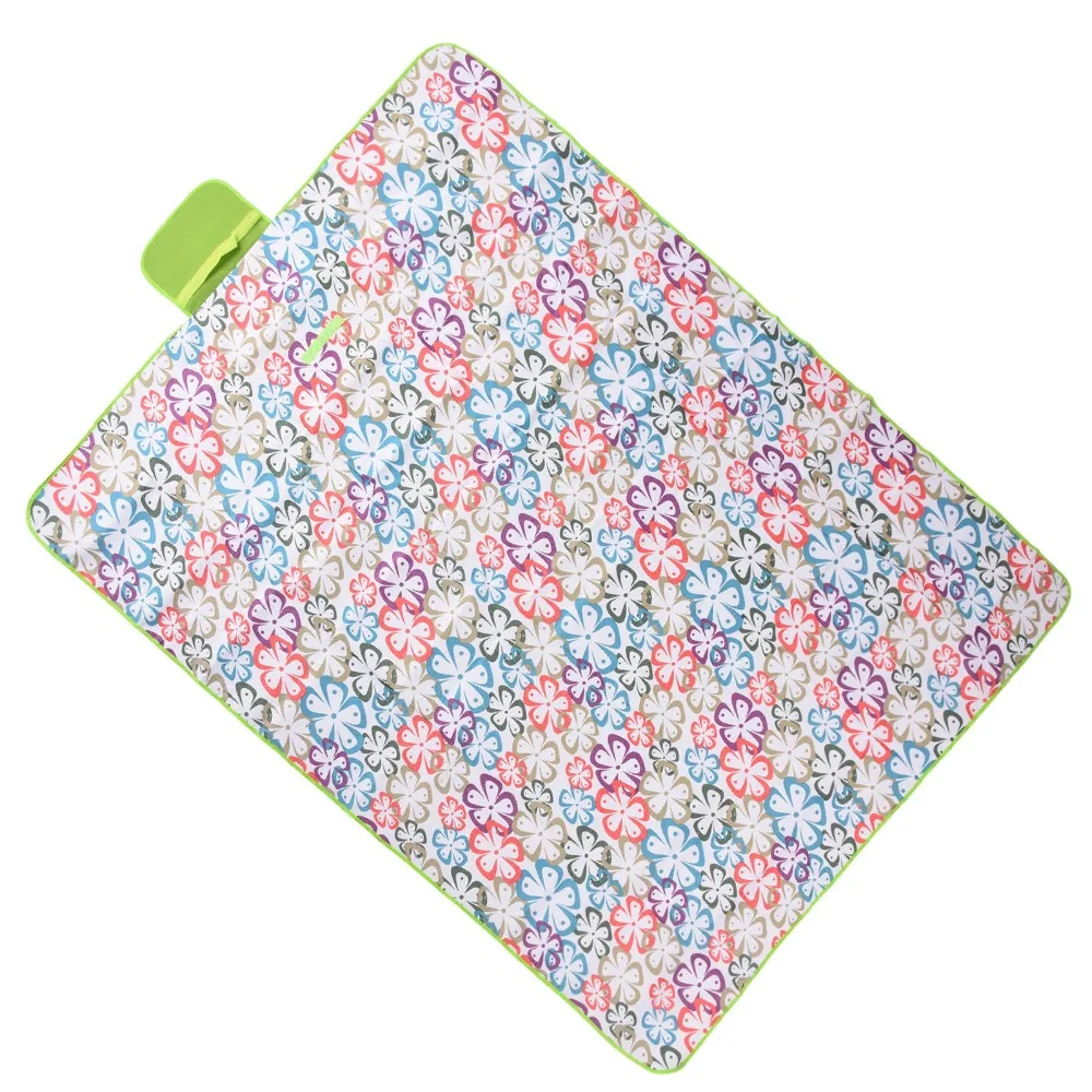 Washable 600D Oxford Cloth Picnic Blanket Waterproof Sandproof Camping Pad Large Pink Beach Blanket For Outdoor