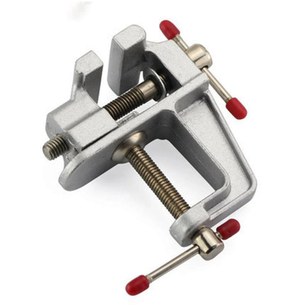 3.5" Aluminum Miniature Small Clamp Table Bench Vise Tool Vice Small Table Clip Micro Clip Parallel Table Flat Vise