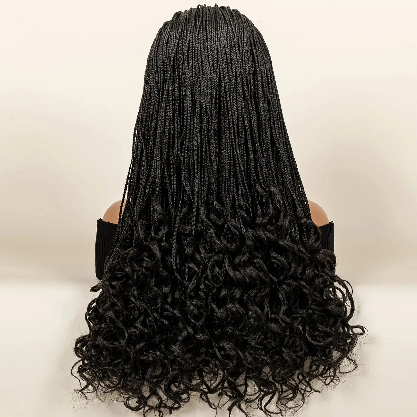 Stirnband, geflochtene Perücke, synthetische Zopfperücke mit Haarband für Frauen, maschinell hergestellte geflochtene Perücke, 28-Zoll-Damenperücken