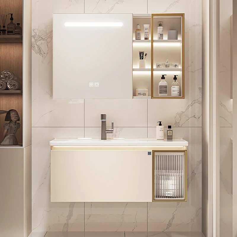 Paper Drawers Bathroom Cabinet Luxury Skincare Decorations Partitions Display Storage Cupboard Organizer Gabinete Room Furniture