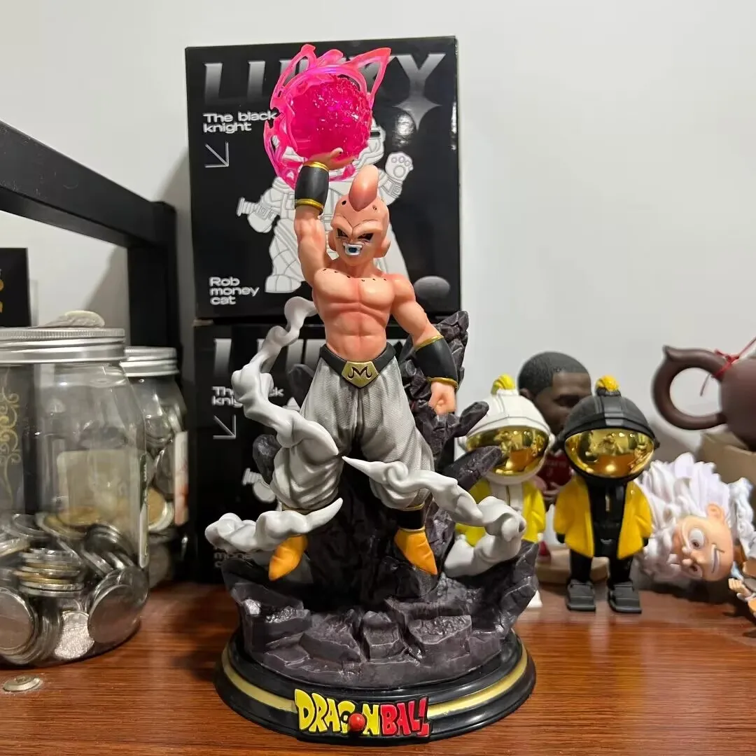 25cm Dragon Ball Z Majin Buu Junsui Figurki Anime Gk Figurka Dbz Model Statuetka Pvc Zabawki Dekoracja Pulpit Kolekcjonerski Prezent Świąteczny