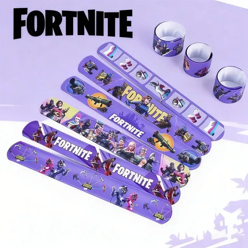 Набор из 12 шт. браслетов-колье Fortnite: игрушки-кольца для запястья, подарки для дня рождения и праздников