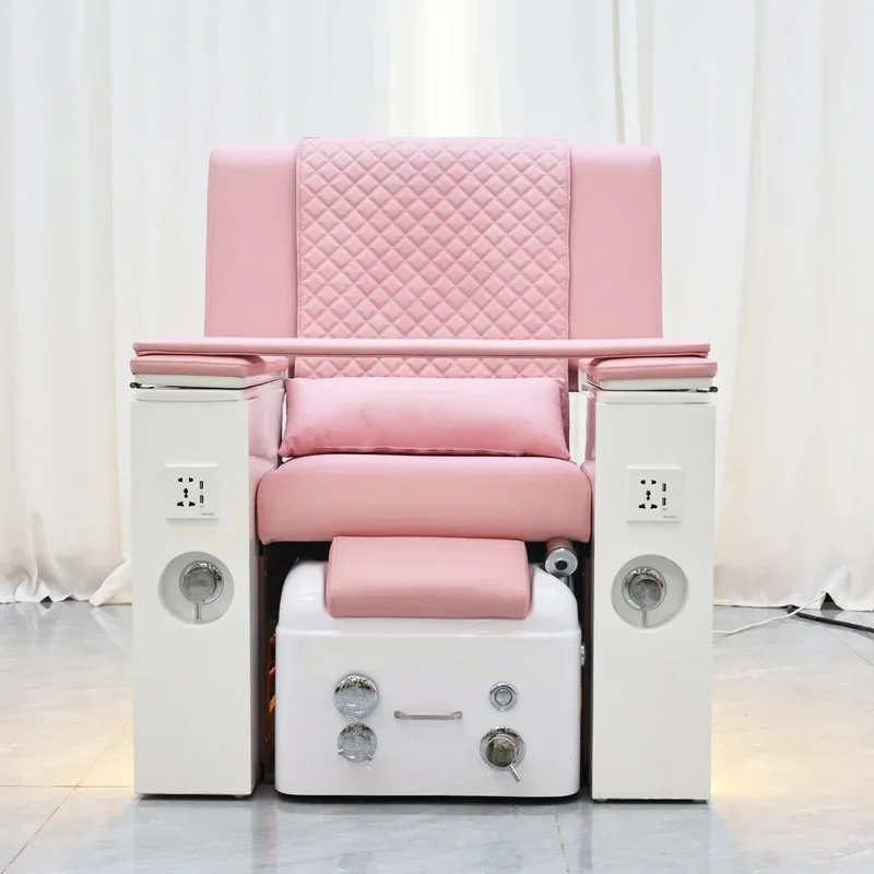 Multi-function SPA Pedicure Chair, Electric Massage Foot Spa Sofa with Foot Tub, Nail Salon Manicure Furniture, Custom Made