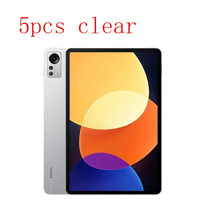 

Clear HD Screen Protector Plastic Film For Xiaomi Pad 5 Pro 12.4inch 2022 5pcs