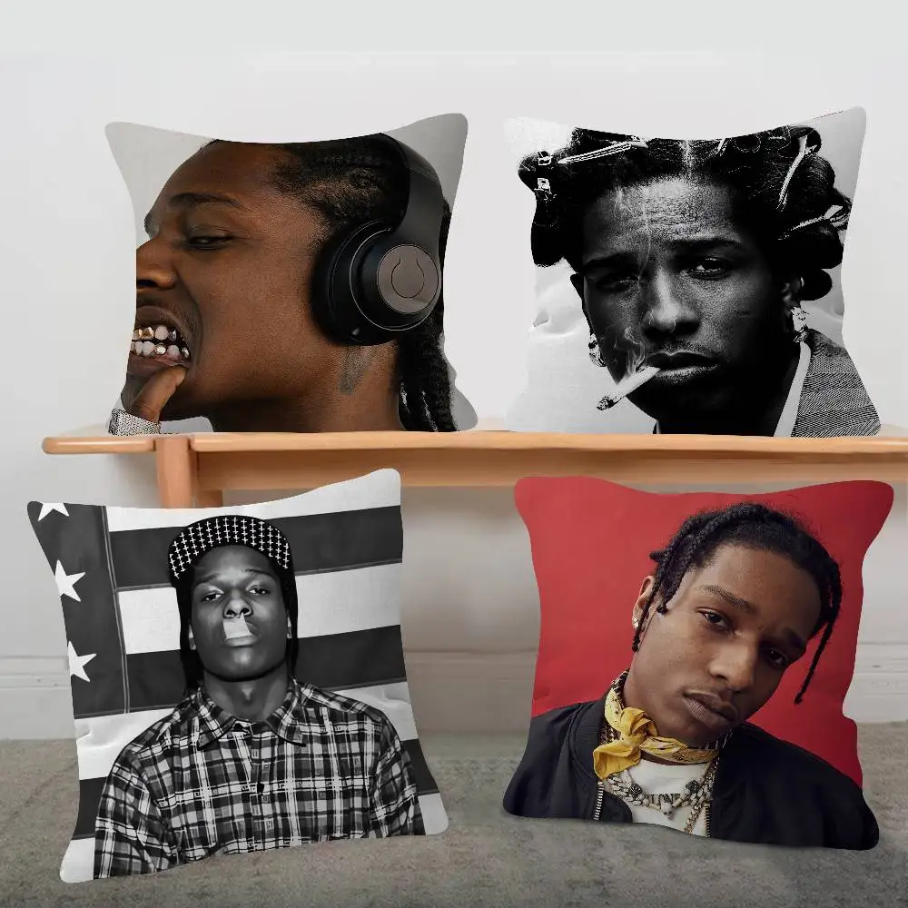 Singer ASAP Rocky Cute Cartoon Two-dimensional Pillowcase Bedroom Sofa Cushion Cover Nap Pillow Cover