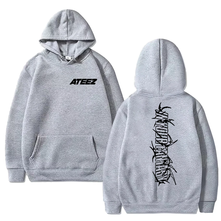 Korea ATEEZ 2025 World Tour in Your Fantasy Double Sided print Sweatshirt Unisex Fleece Casual Hoodies Men women trend pullovers