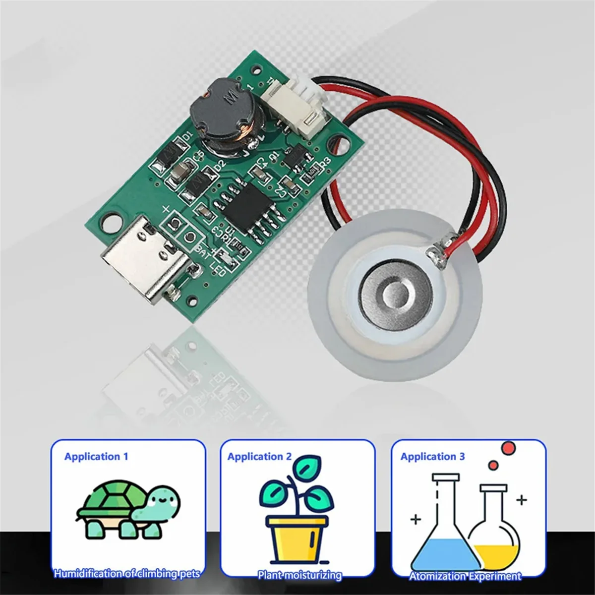 High-end DC5V Usb Ultrasonic Mist Maker Humidifier Atomizer Drive Module Ultrasonic Humidifier Diy Package Type-C Usb Interface