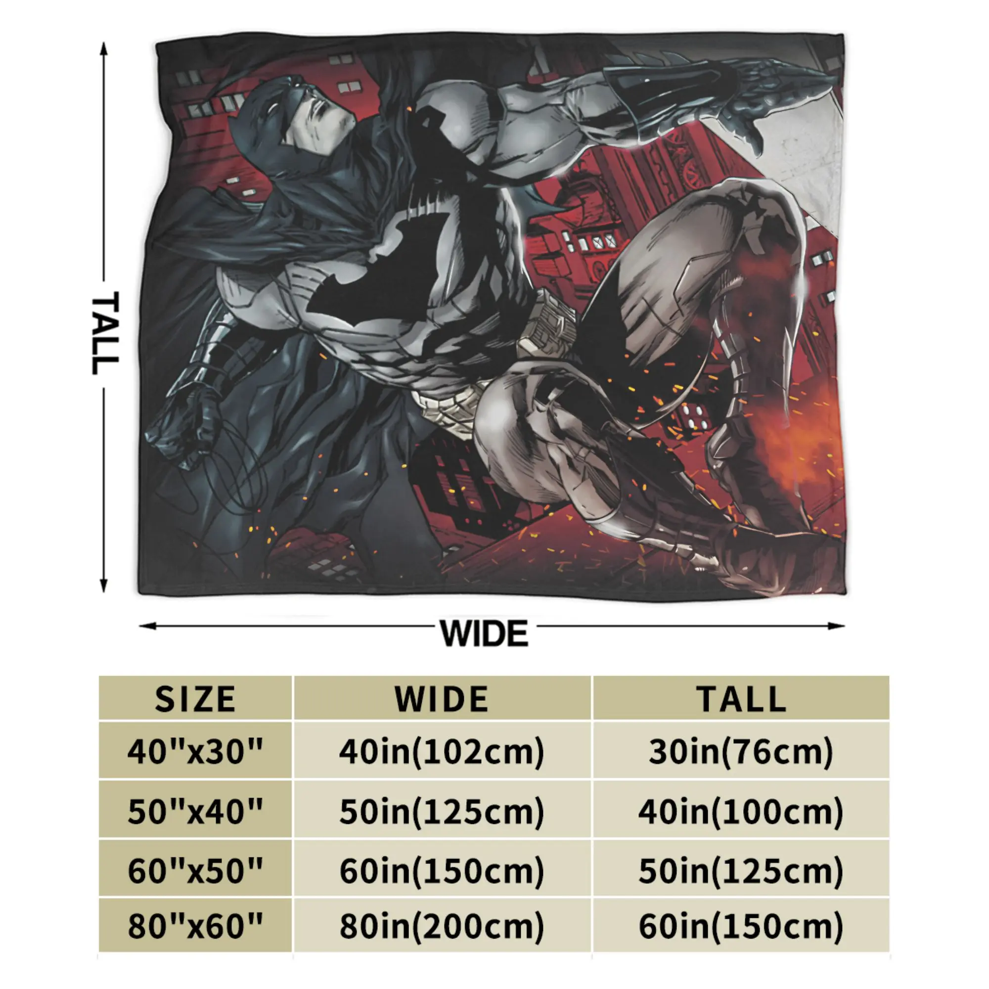Bats Man Blankets Coral Fleece Plush Autumn/Winter   Multifunction Lightweight Throw Blankets for Bedding Car Bedspreads view 4