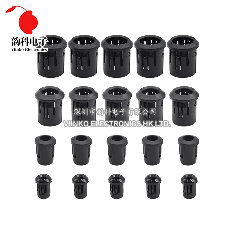 10pcs Black Plastic Lamp Bases 3mm 5mm 8mm 10mm LED Diodes Holder Black Clip Bezel Socket Mount DIY Light Emitting Diode