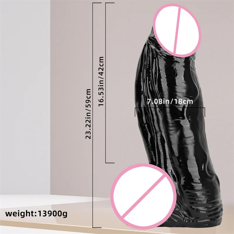 59*18CM Super Huge Dildo Realistic Penis Vaginal Anal Dilator ButtPlug Prostate Massager Gland Stimulator Sex Toys for Women Men