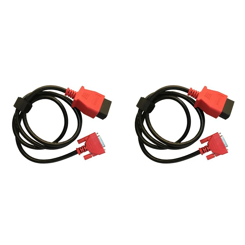 

2X OBD-кабель, 16-контактный основной тестовый кабель DB26, гнездовой разъем для программирования Autel Maxiflash VCI, MS908/MS909/Ultra