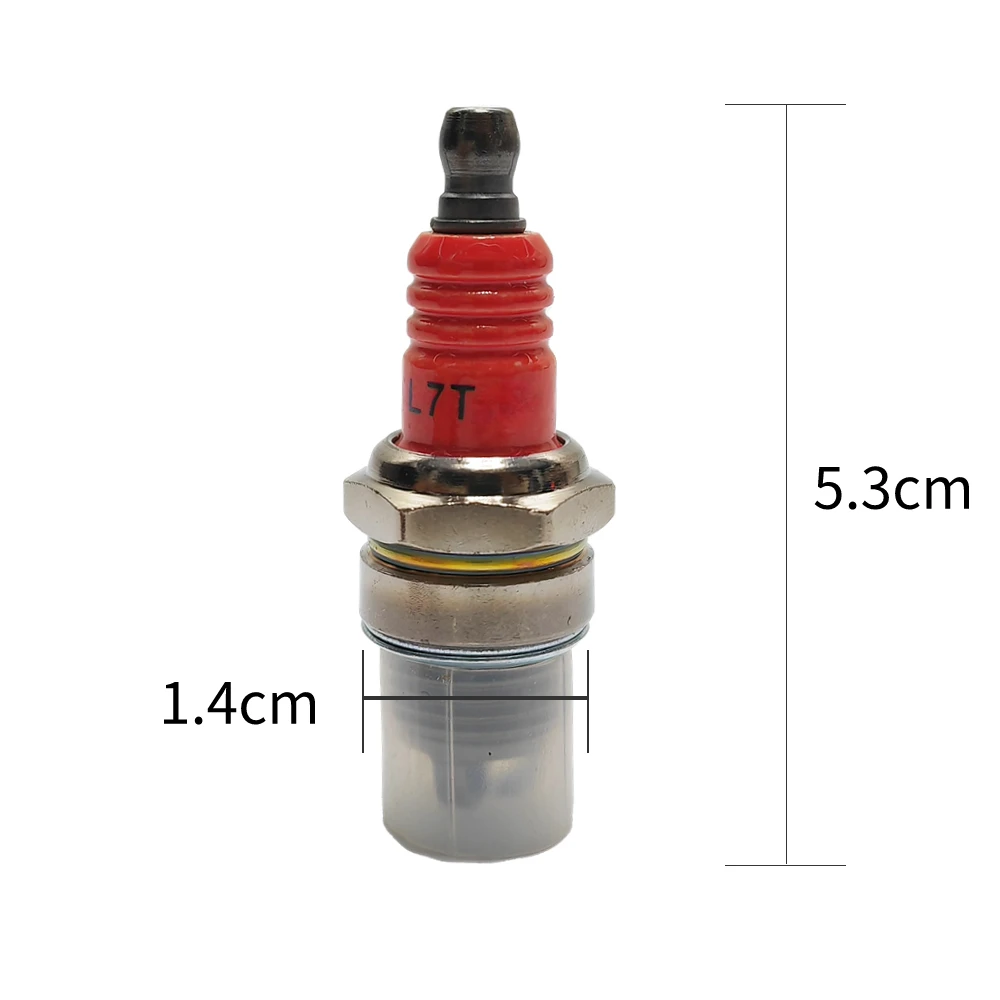 High-Performance Spark Plug L7T 3-sided Pole for Gasoline Chainsaw and Brush Cutter Garden Power Tool Accessories