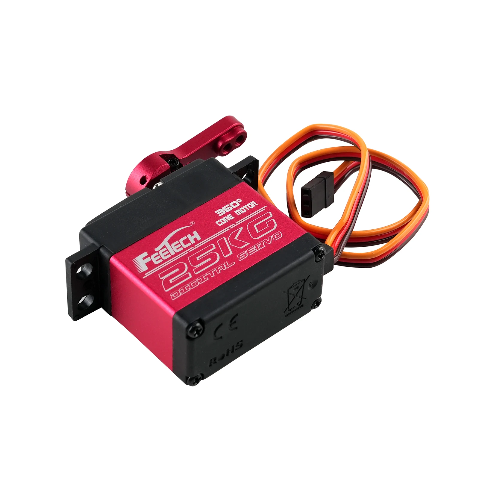 Feetech FT6325M 25KG Cyfrowe Serwo 0.15s 360 Stopni Silnik z Rdzeniem Metalowym Przekładnia Magnetyczna Stalowa Serwa do Samochodów RC Samolotów Quadrocopterów