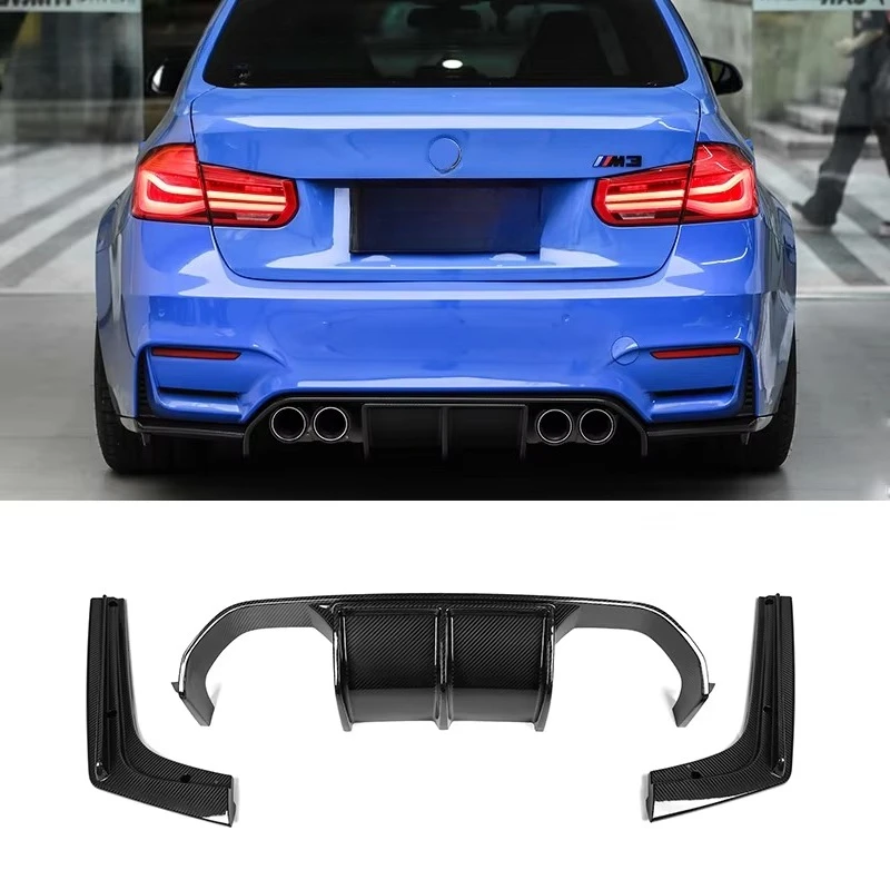 

High Quality Dry Carbon Fiber V style Rear Diffuser for M3 F80 M4 F82 Upgraded Rear Bumper Lip Splitter Body Kit