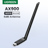 UGREEN WiFi Adapter AX900 6dBi Antenna 5G&2.4G Dual Band WiFi6 Dongle for Desktop PC Windows USB Ethernet Wireless Network Card